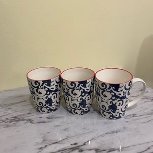 Pier Blue Mix Mugs (Set of 3)